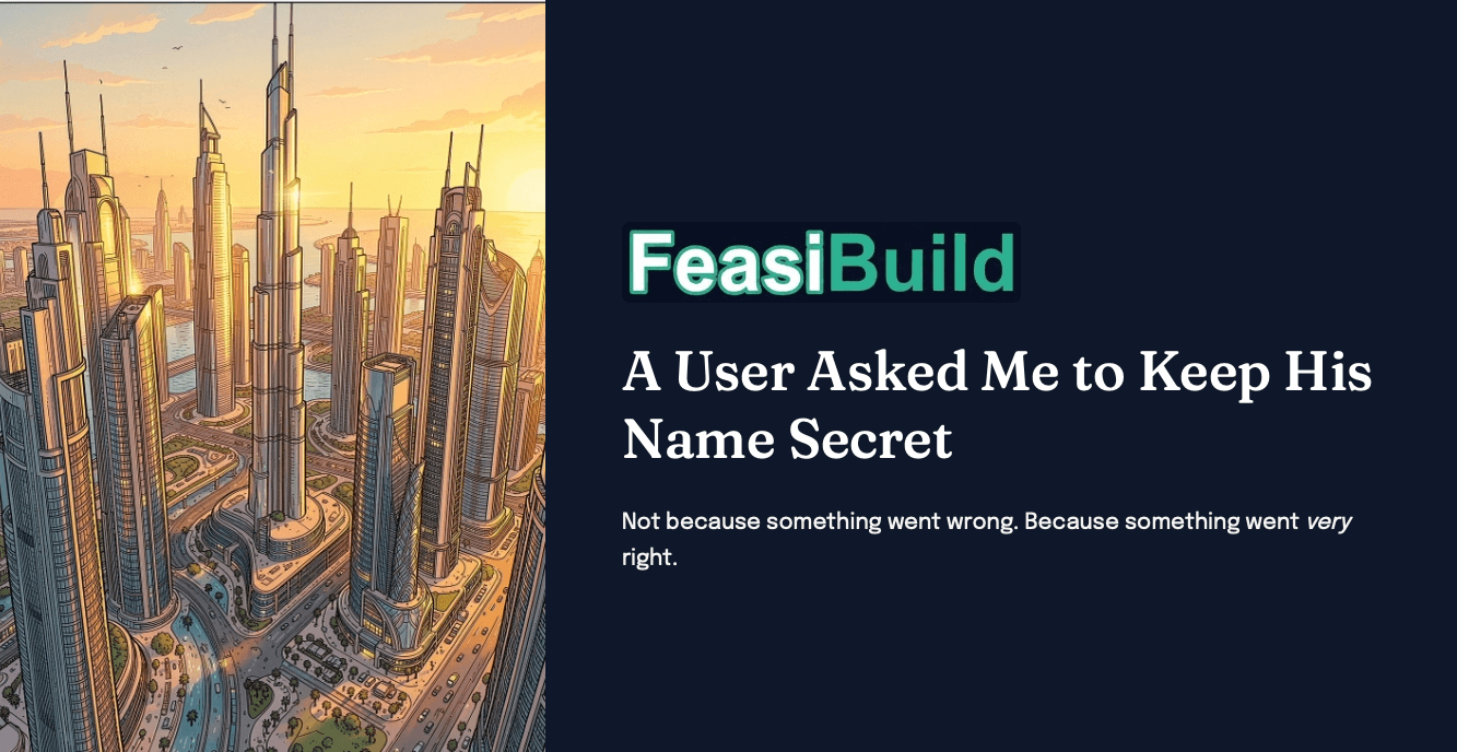 A User Asked Me to Keep His Name Secret